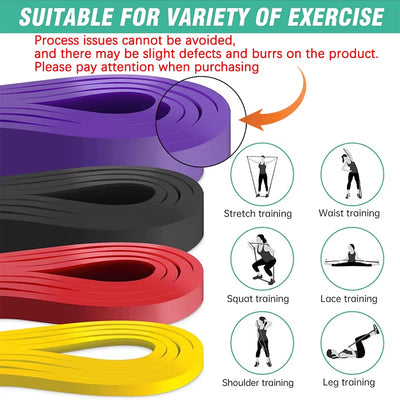 Ultimate Resistance Band Set for Pull-Up Assistance and Home Workouts - Heavy-Duty Stretch Bands for Physical Therapy and Fitness