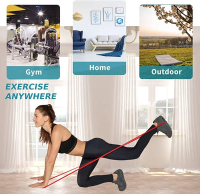 Ultimate Resistance Band Set for Pull-Up Assistance and Home Workouts - Heavy-Duty Stretch Bands for Physical Therapy and Fitness